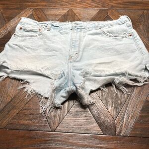 Abercrombie & Fitch Light Blue Jean Shorts